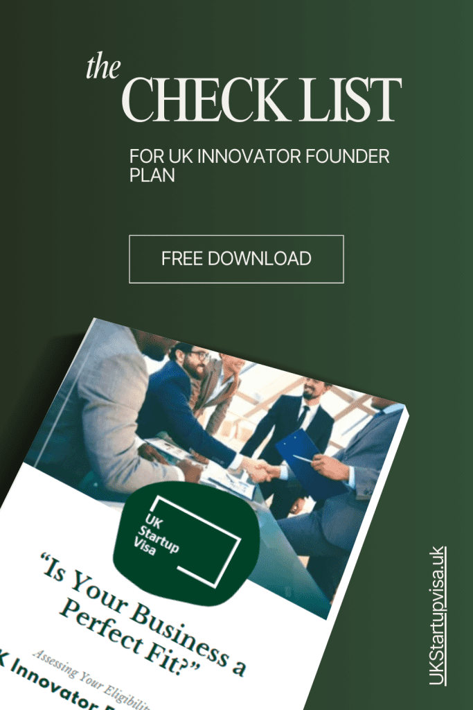 Uk innovator Founder Checklist